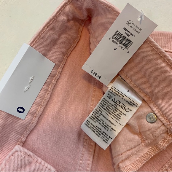 NWT Old Navy Pink Button Down Denim Skirt - Picture 5 of 6